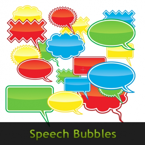 Template Image for Speech Bubbles - 30032