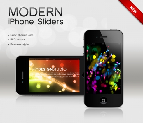 Template Image for iPhone Vector Slider - 30040