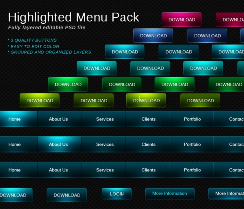 Template Image for Dark Gradient Navigation & Menus - 30063