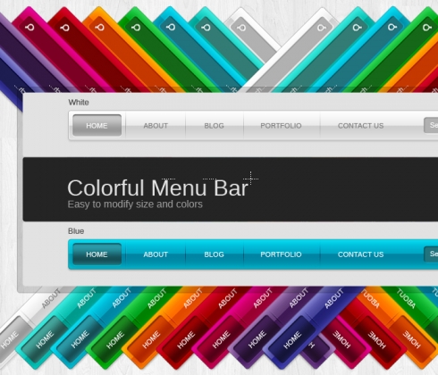 Template Image for Modern Menu Navigation Bar - 30077