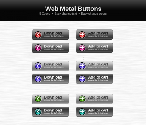 Template Image for Metal Web Buttons - 30079