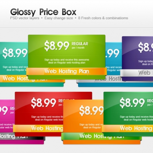 Template Image for Pricing Display Boxes - 30110