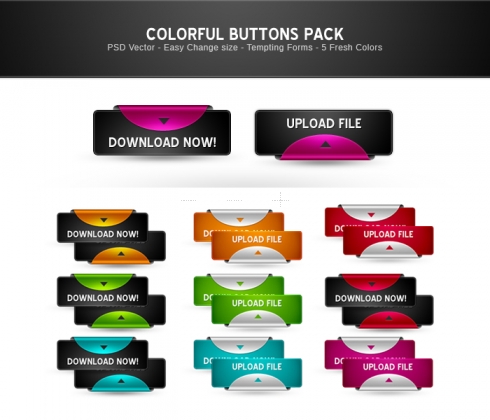 Template Image for Unique Buttons Set - 30127