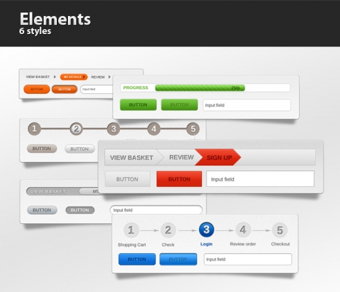 Template Image for Popular UI Web Elements - 30195