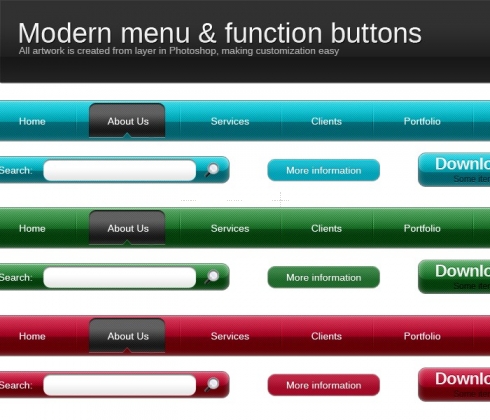 Template Image for Modern Navigation Menu & Bars - 30281