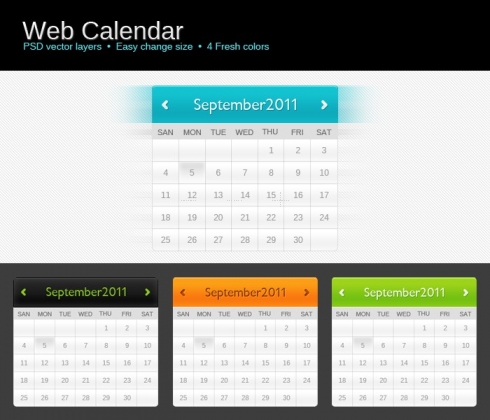 Template Image for Web Calendar - 30312