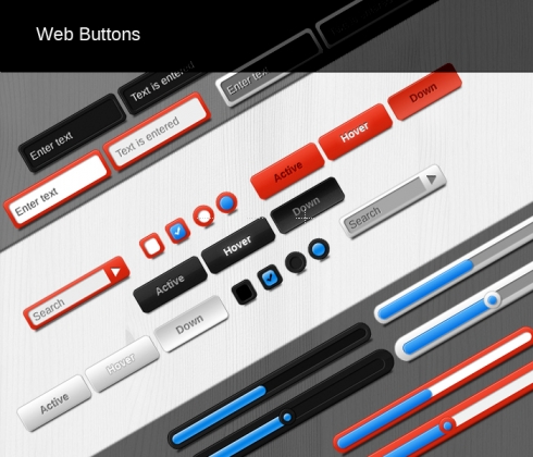 Template Image for Web Butons UI - 30400