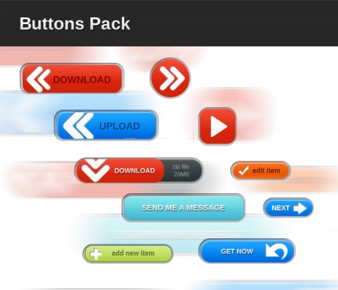 Template Image for Buttons Pack - 30404