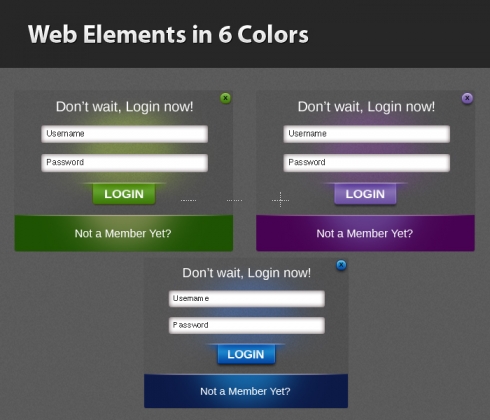 Template Image for Transparent Login Forms - 30422