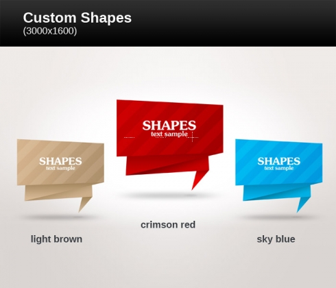Template Image for Custom Shapes Vector - 30476