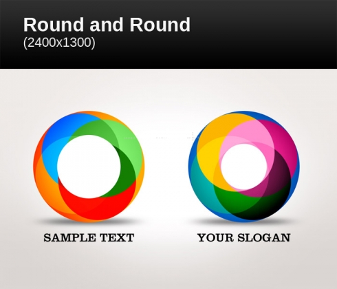Template Image for Round & Round Vector - 30477