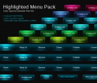 Image for Image for Dark Gradient Navigation & Menus - 30063