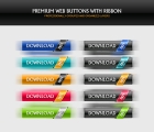 Image for Image for Web Buttons with Ribbons - 30132
