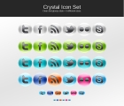 Image for Image for Crystal Social Icons Set - 30148