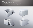 Image for Image for Plain & White Packaging Box Vectors - 30176