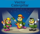 Image for Image for Cartoon Caterpillar & Grubs Vector - 30186