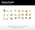 Image for Image for Toony Food Icons - 30260