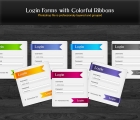 Image for Image for Login Forms with Ribbons - 30376