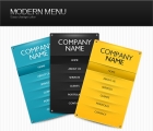 Image for Image for Modern Menu Set - 30385